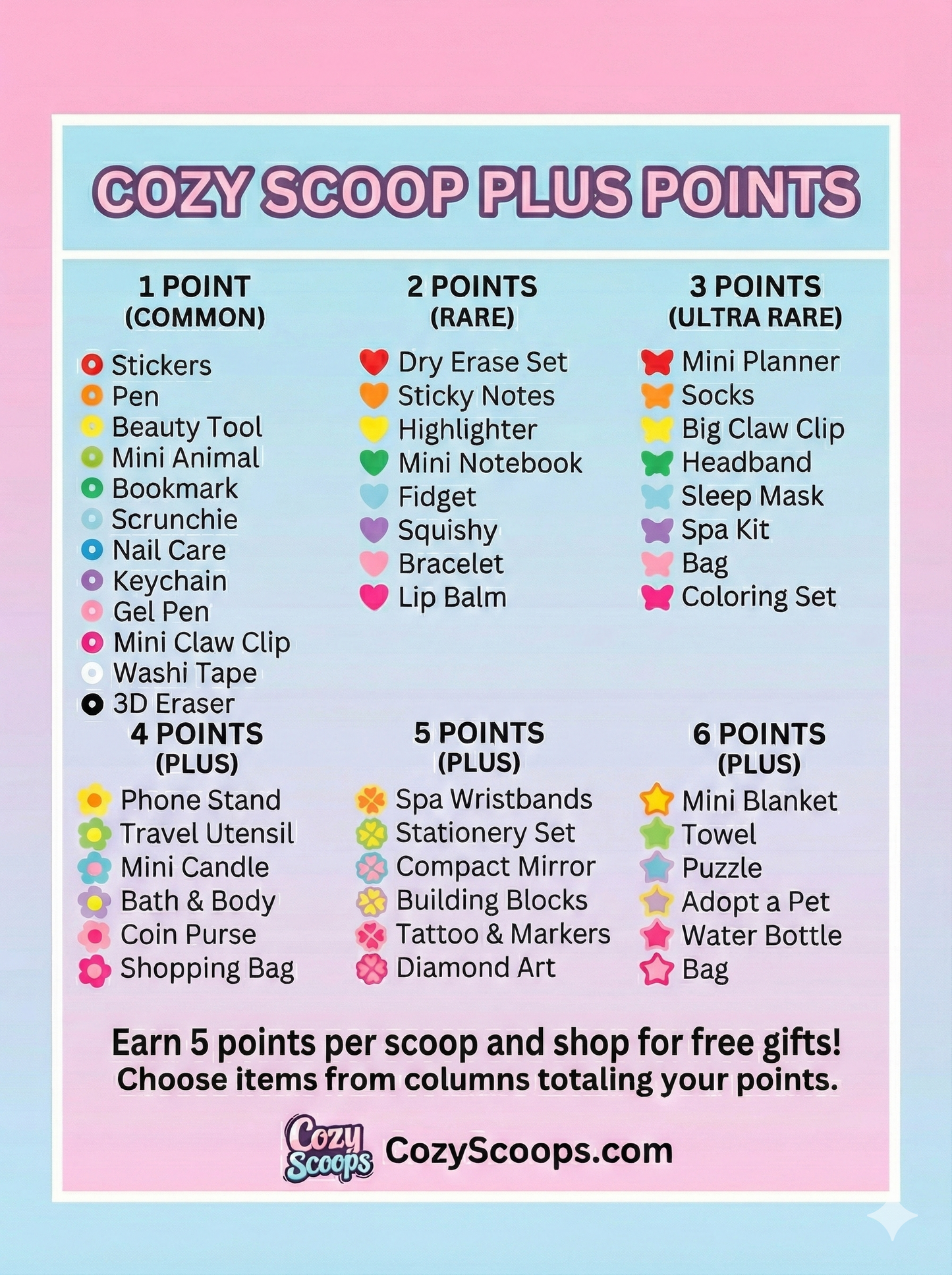 Cozy Scoop Plus (15-20+ items, more variety, choose your free gifts)
