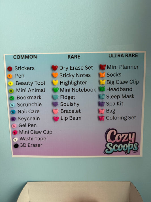 Cozy Scoop (NEW Updated List)