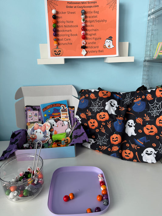Halloween Mini Scoops (10-12 items + 1 Spooky Mystery Ball)