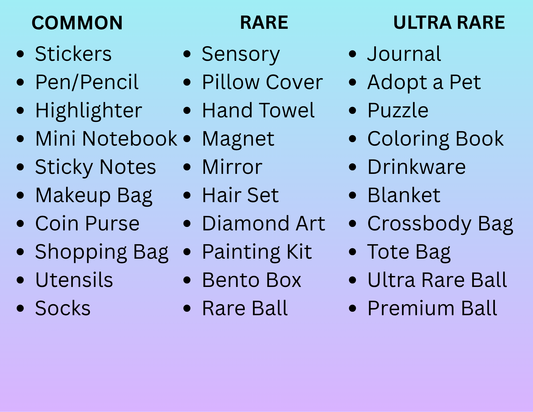 Everything Deluxe Box (30 items, 1 of everything on my Deluxe list)